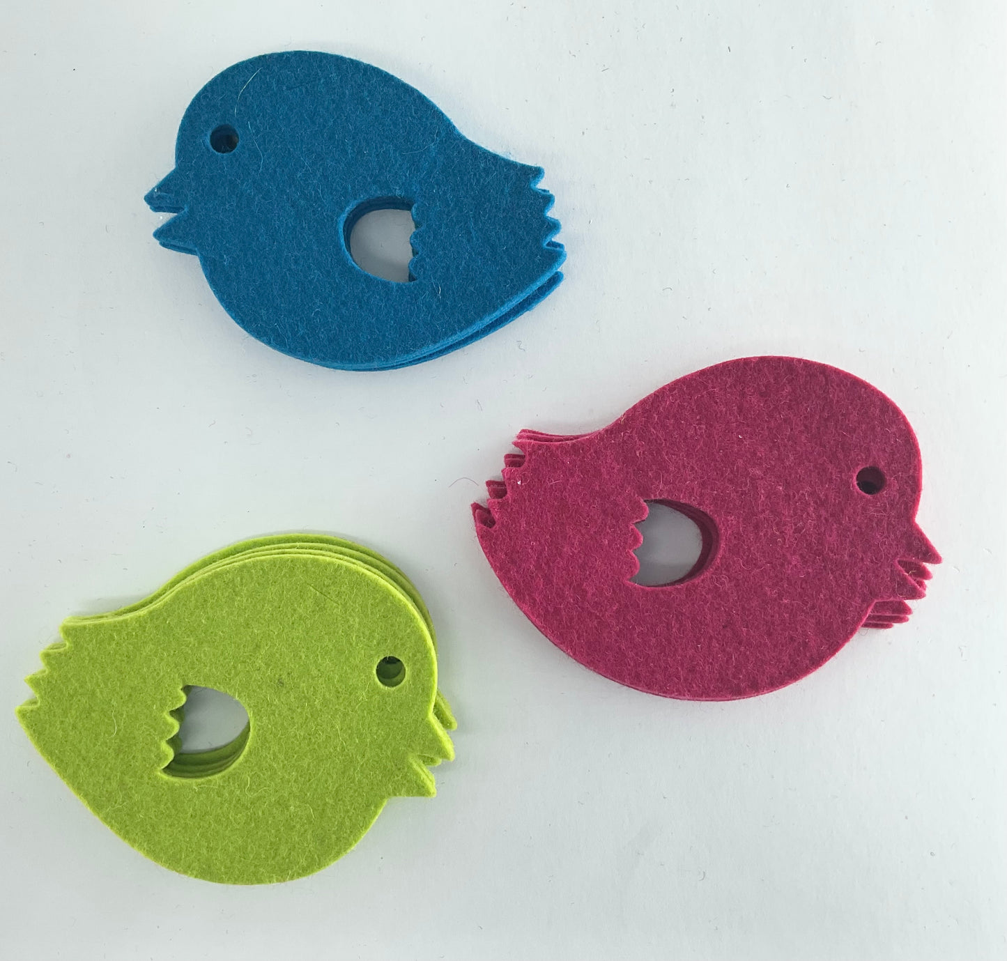 Coasters Wool felt Birds- designed by Paula Stapleton
