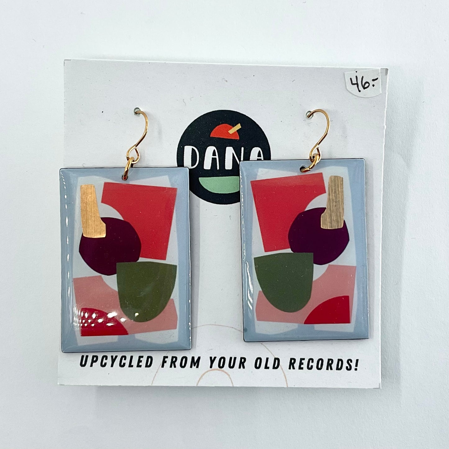 Dana Jewellery Rectangle Bronze & Yellow Multicolor Earrings