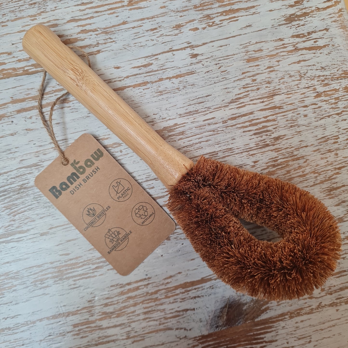 Bambaw Dish Brush with Coconut Bristles