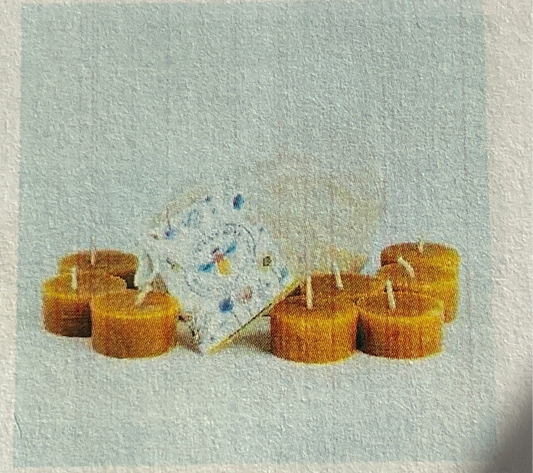Hanna's Beeswax Candle Tealight Refill pack of 8