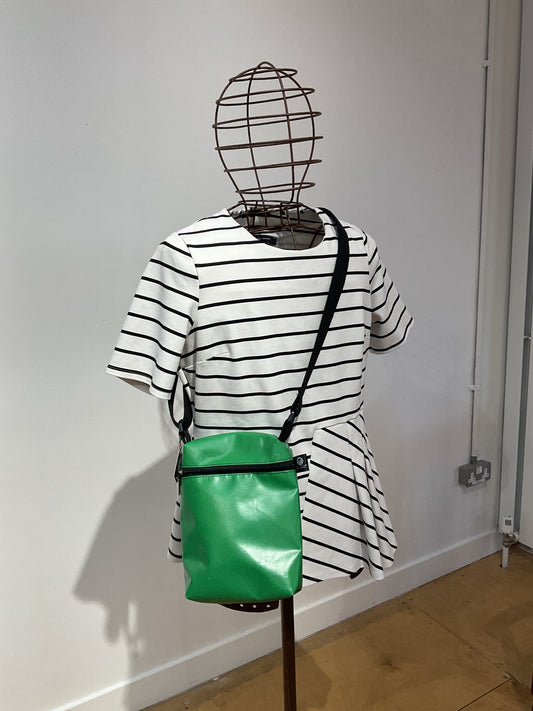 The Upcycle Movement Green Rambler Bag Upcycled Marquee Tent