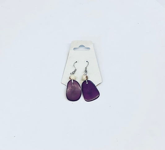 World Design Amazon Seed Purple Earring