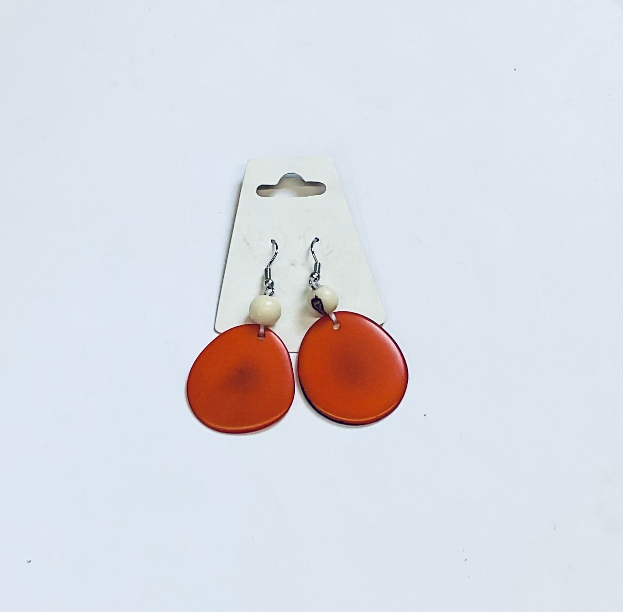 World Design Amazon Seed Orange Earring