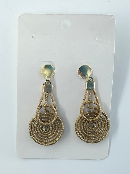 World Design Gold Grass Earings