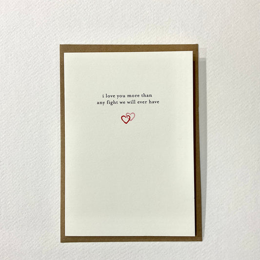 The Paper Gull Cards - I Love you more Then