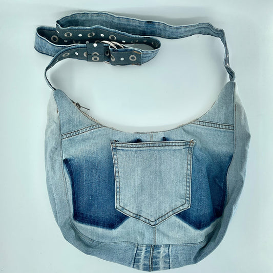 Cycle Up (Roscommon Womens Network) Slough Crossbody Denim/Black Strip