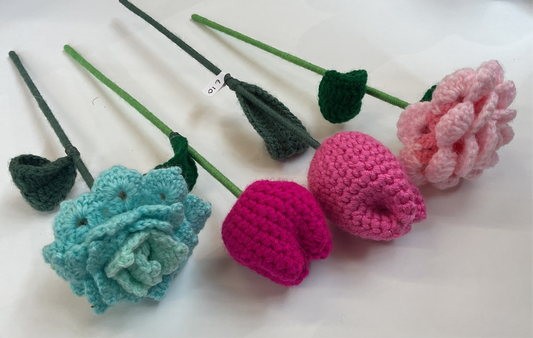 Three Sisters Crochet Single Flower