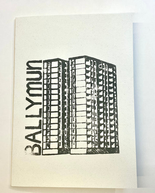 Ballymun Towers Cards -  Handprinted