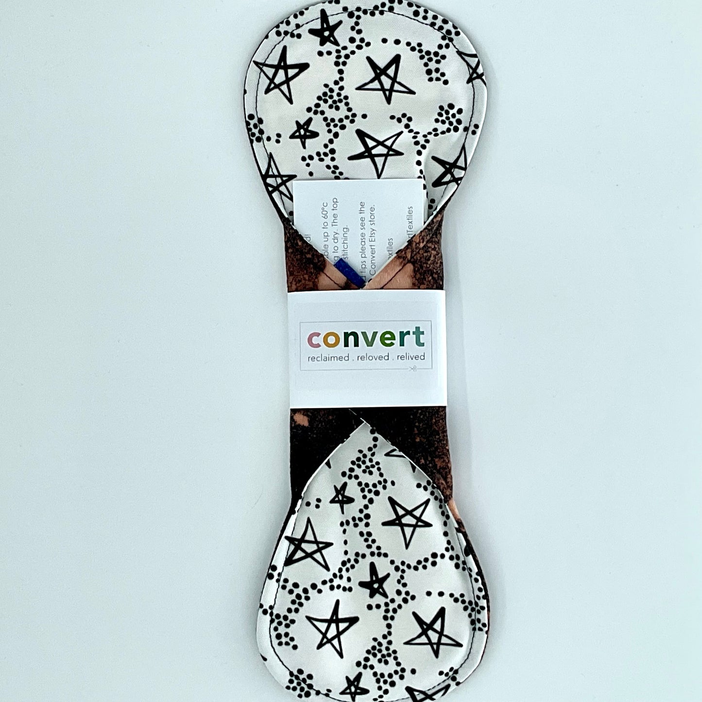 Convert Cloth Sanitary Pad- Splatter & Stars Night Flow