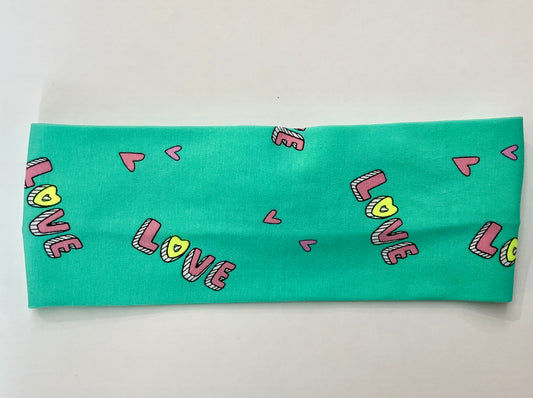 Convert Aqua Love Looped Headband