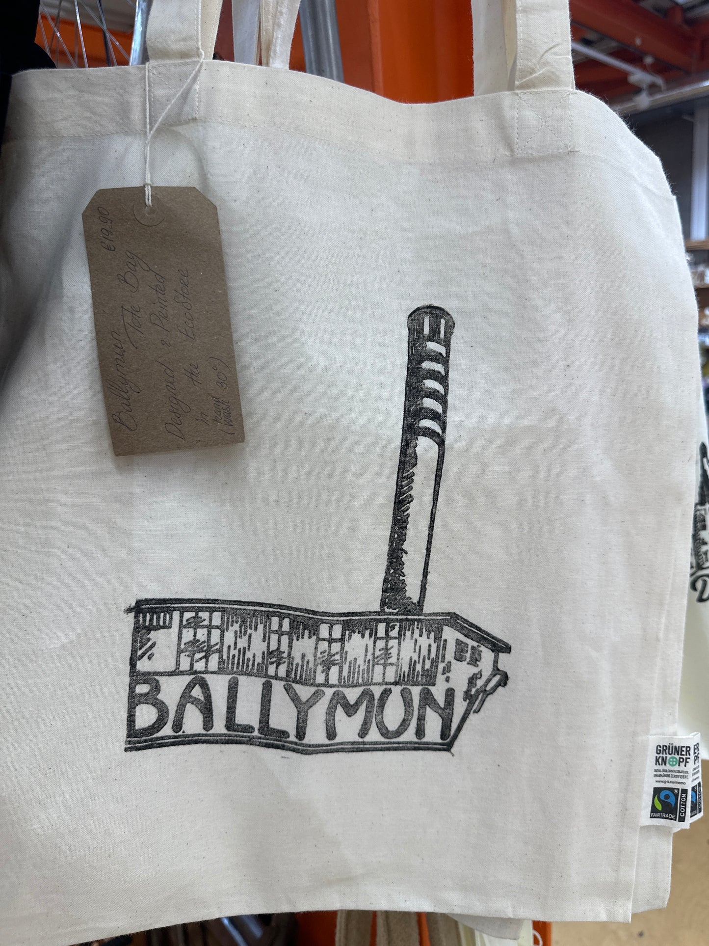 Ballymun Tote Bag - lino print