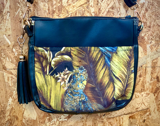 Cycle Up (Roscommon Womens Network) Fiona Crossbody Bag - Tropical Print