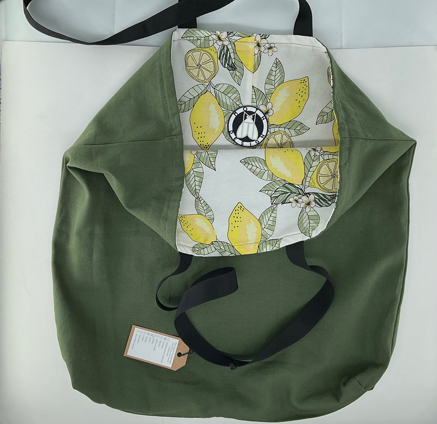 Mothdesign Green & Lemon Bag with Lining