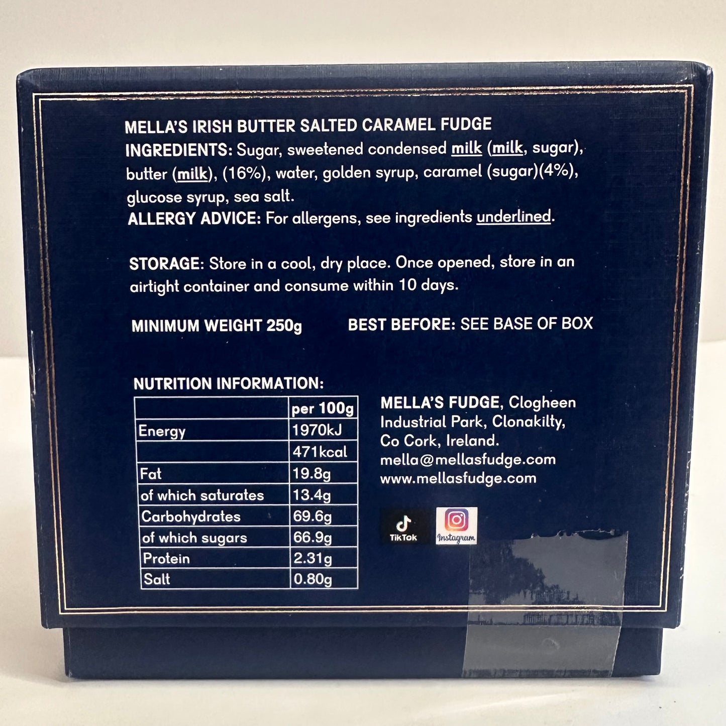 Mella’s Irish Butter Fudge Salted Caramel