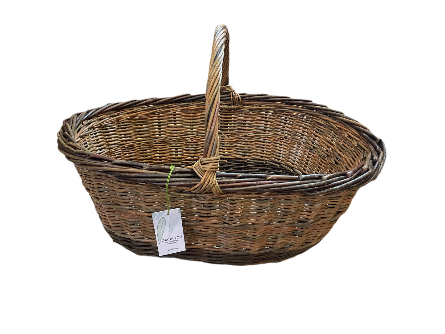 Island Willow Oval Shopper Basket