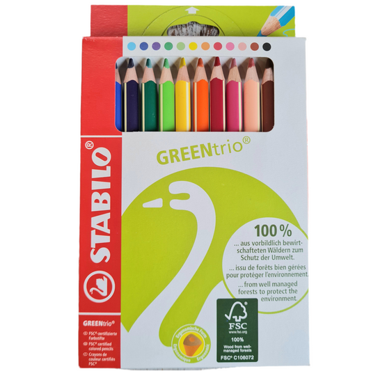 Stabilo Jumbo 3-corner Colouring Pencils set - pack of 12