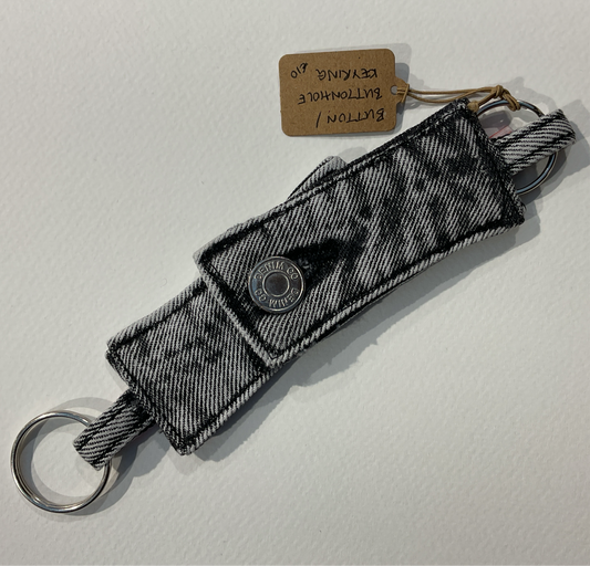 RDC Fashion Denim keyring set of two - grey