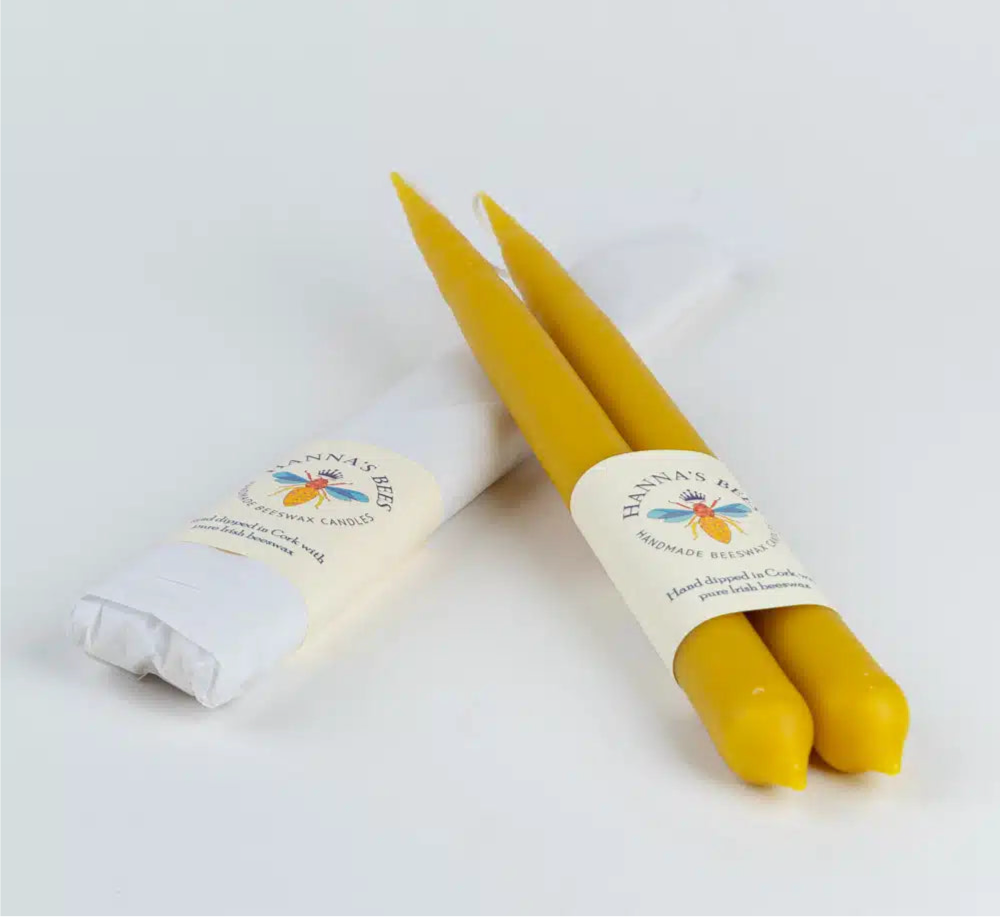 Hanna's Beeswax dinner candles