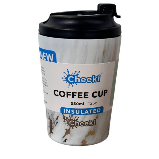 Cheeki Coffee Cup Insulated 350ml - Marble