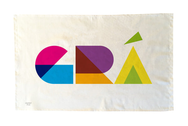 Irish Language ‘Gra’ (Love) Tea Towel