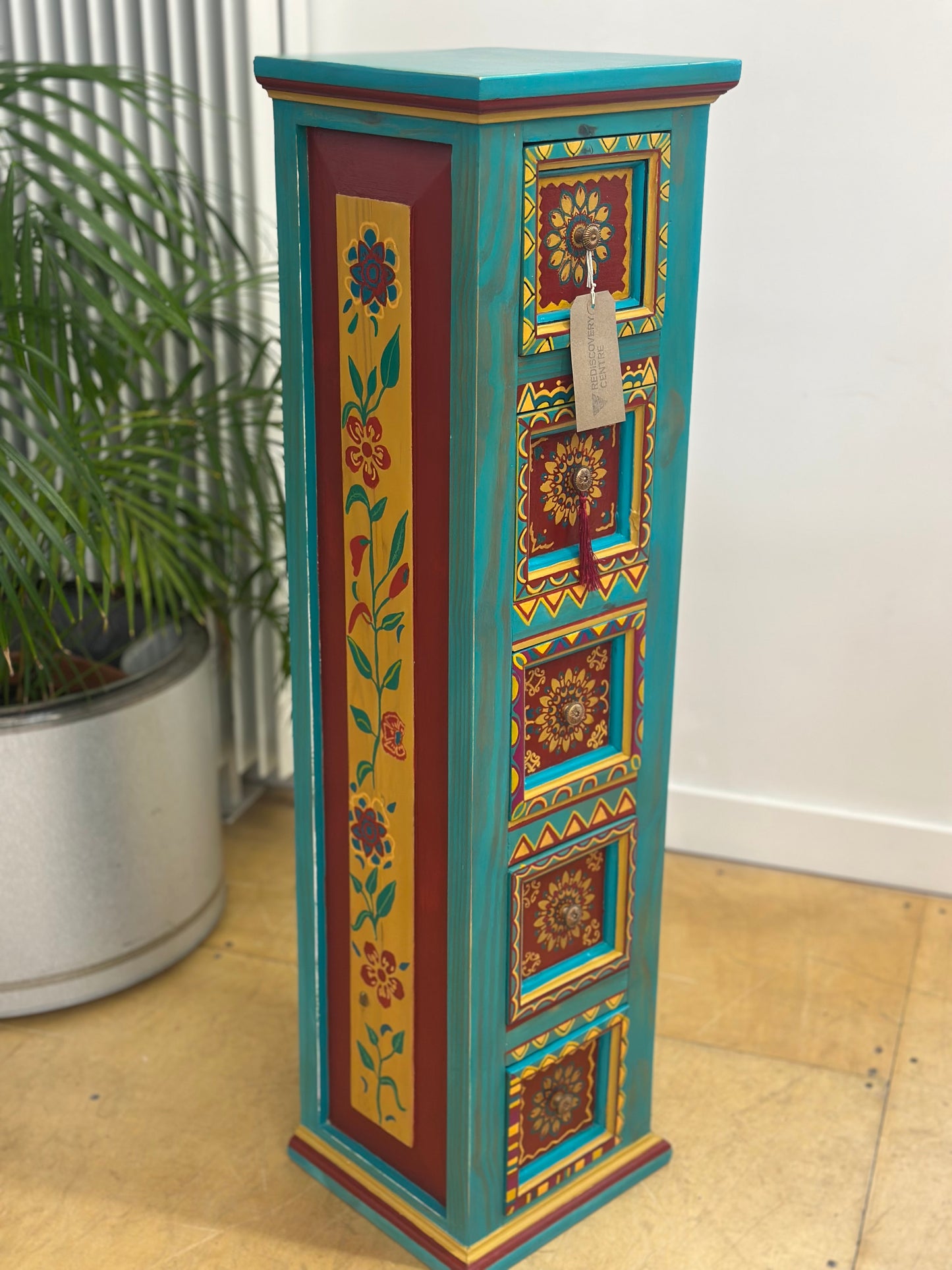 “Tall Boy” Folk Art Boho