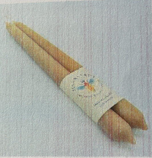 Hanna's Beeswax dinner candles