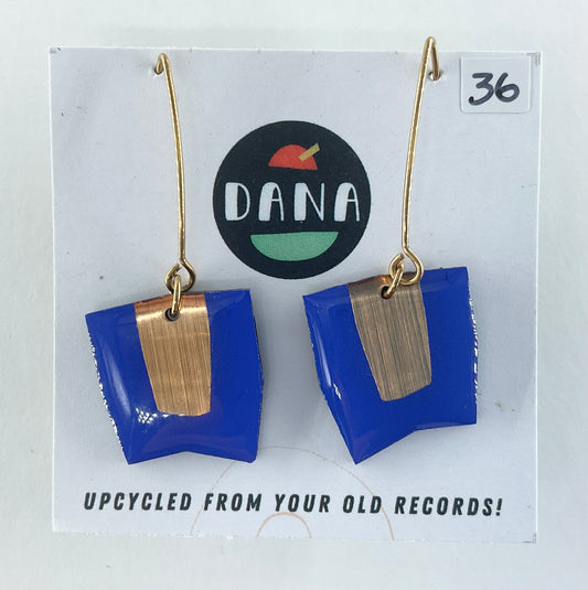 Dana Jewellery  Connie - Blue and Bronze Earrings
