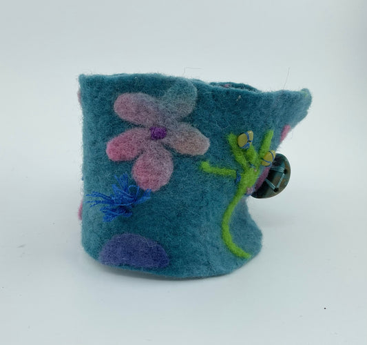 Three Sisters  Wrist Band Blue