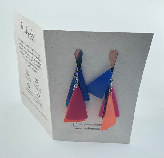 World Design Carol Barreto Recycled Shampoo Bottle Earrings