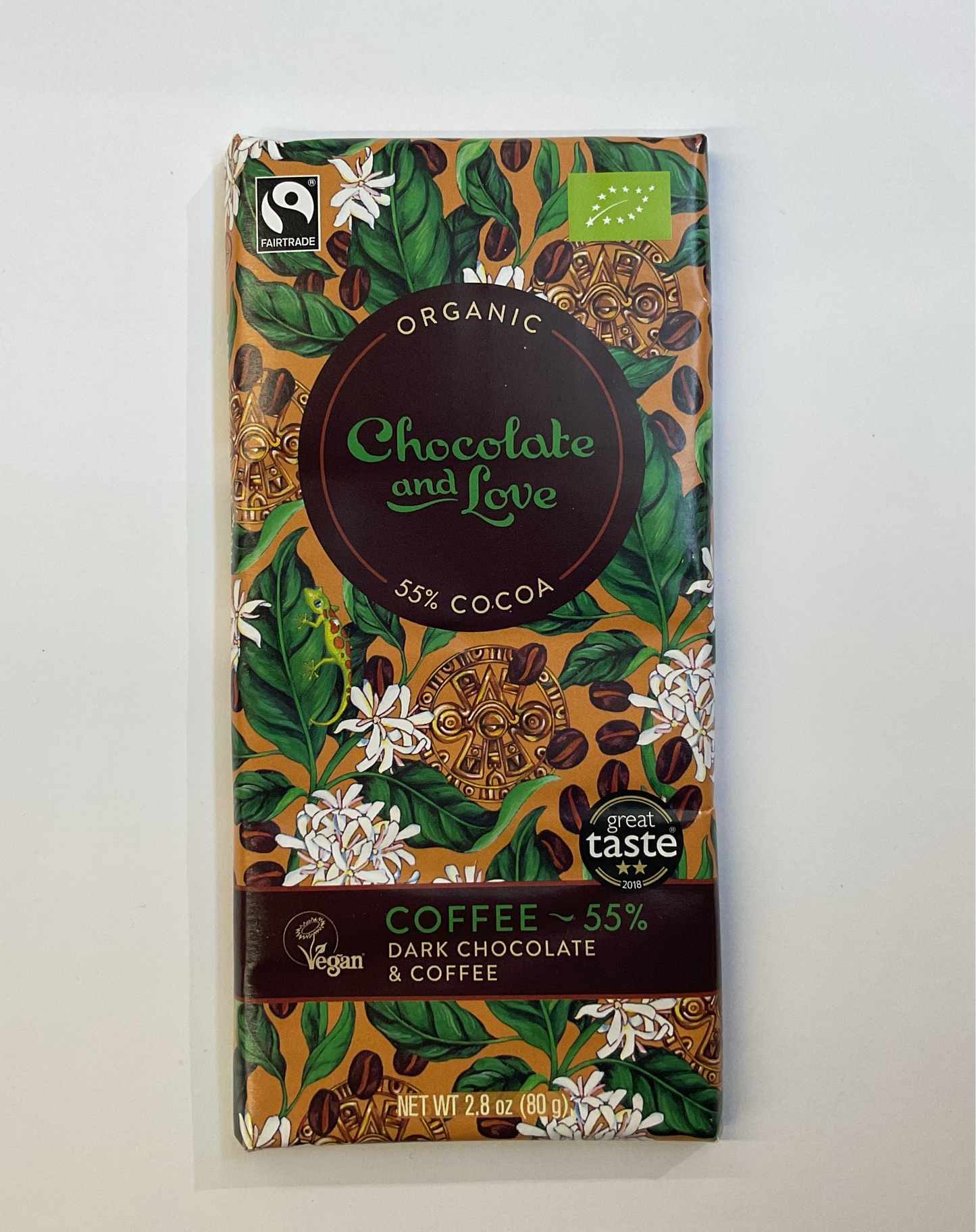Chocolate and Love - Coffee -55% Dark Chocolate & Coffee