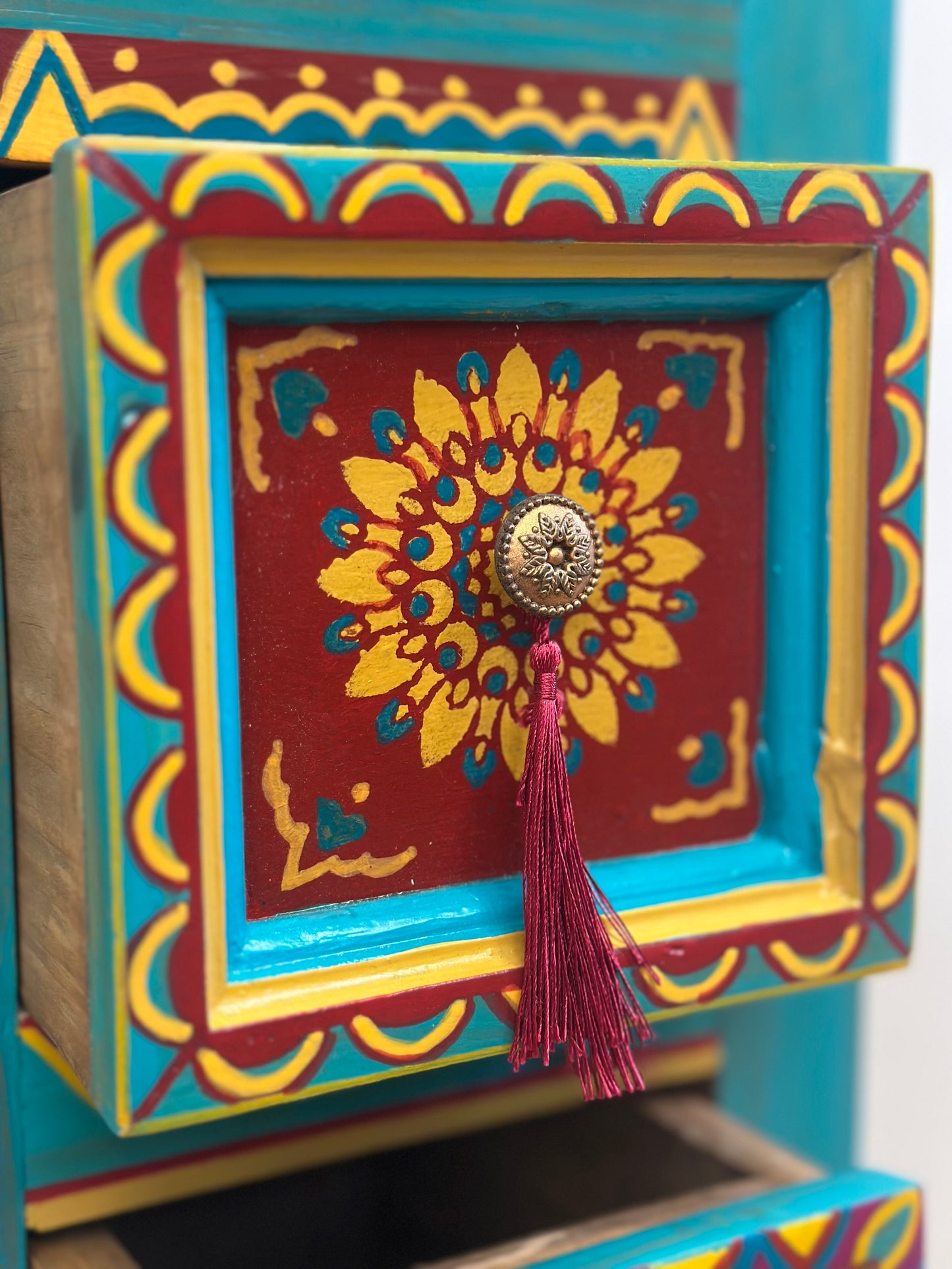 “Tall Boy” Folk Art Boho