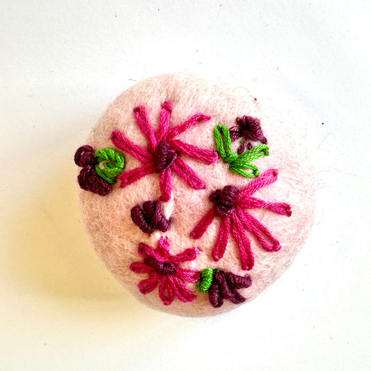 Three Sisters Felted Soap Pink