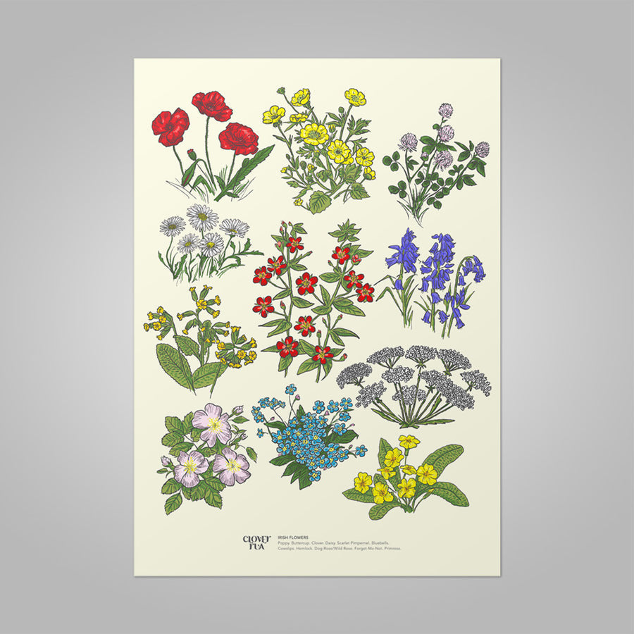Irish Flowers Card