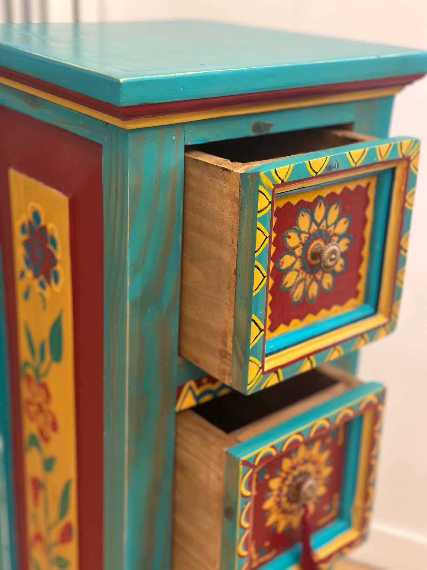 “Tall Boy” Folk Art Boho