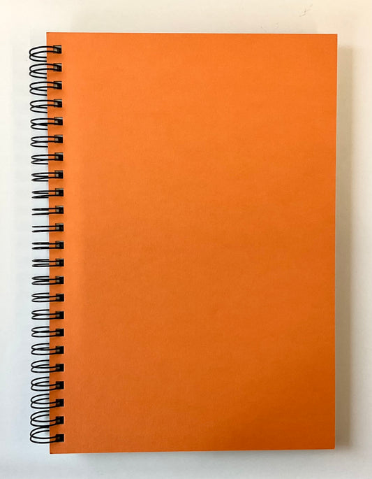 Hardcover Notebook Wirebound- Dotted A4 Orange