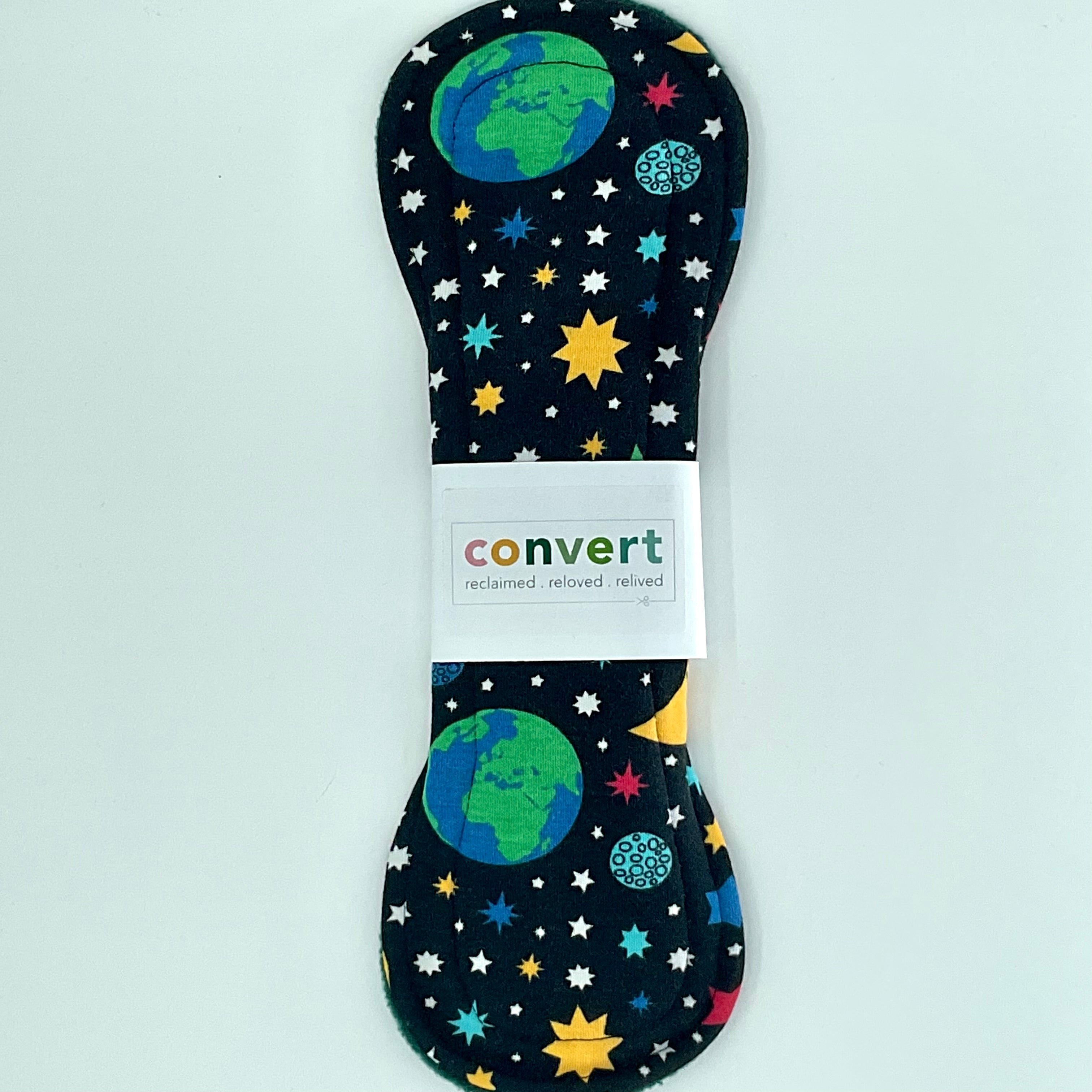 Convert Textiles - Cloth Period Pad- Stars & Green - Heavy Flow