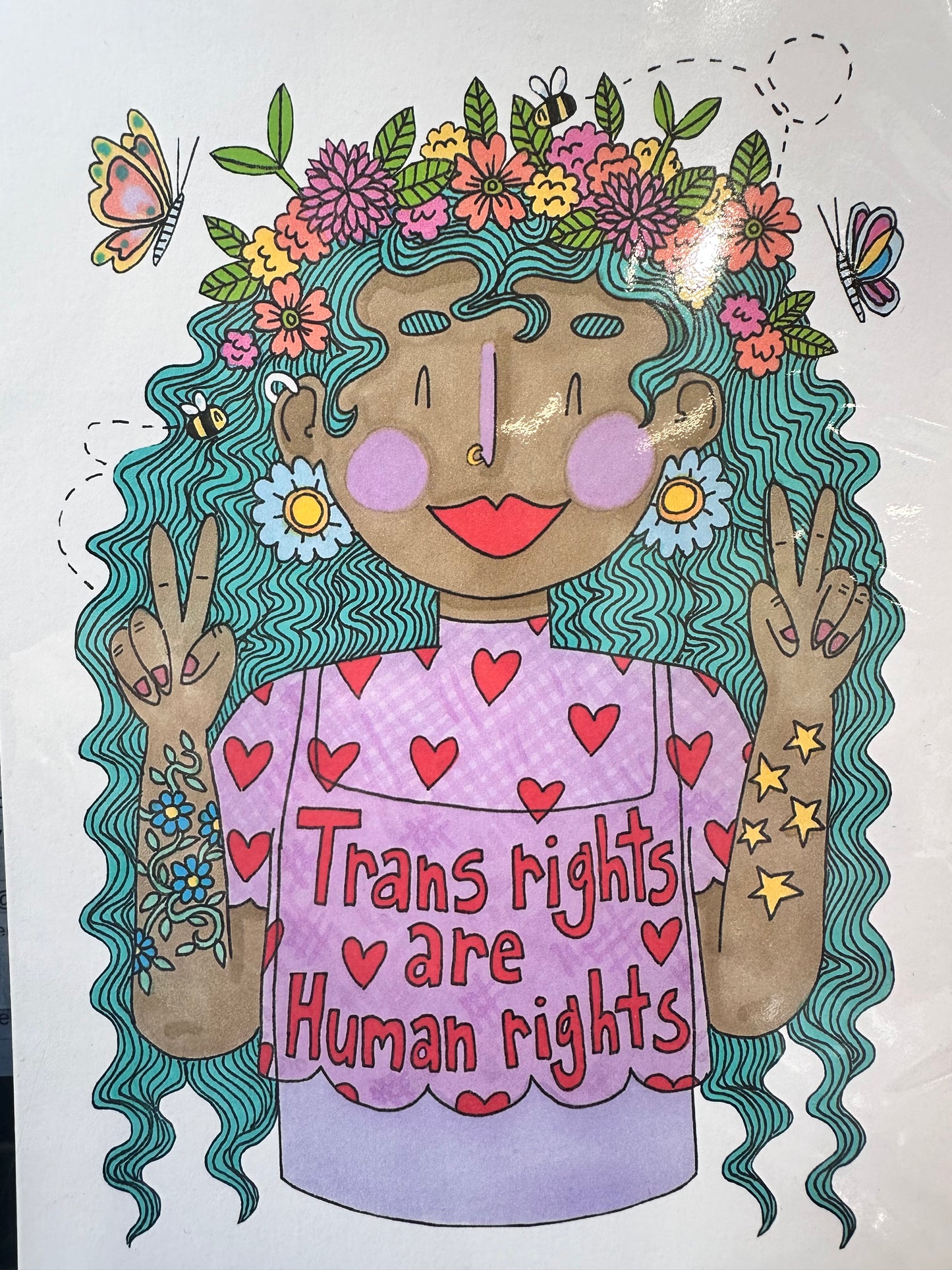 Sarah Cunningham “Trans rights are  Human Rights“ A5