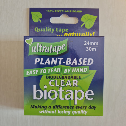 Ultratape Clear Plant-based Biotape 24mm x 30m