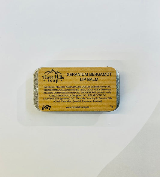 Three Hills Geranium Bergamot Lip Balm