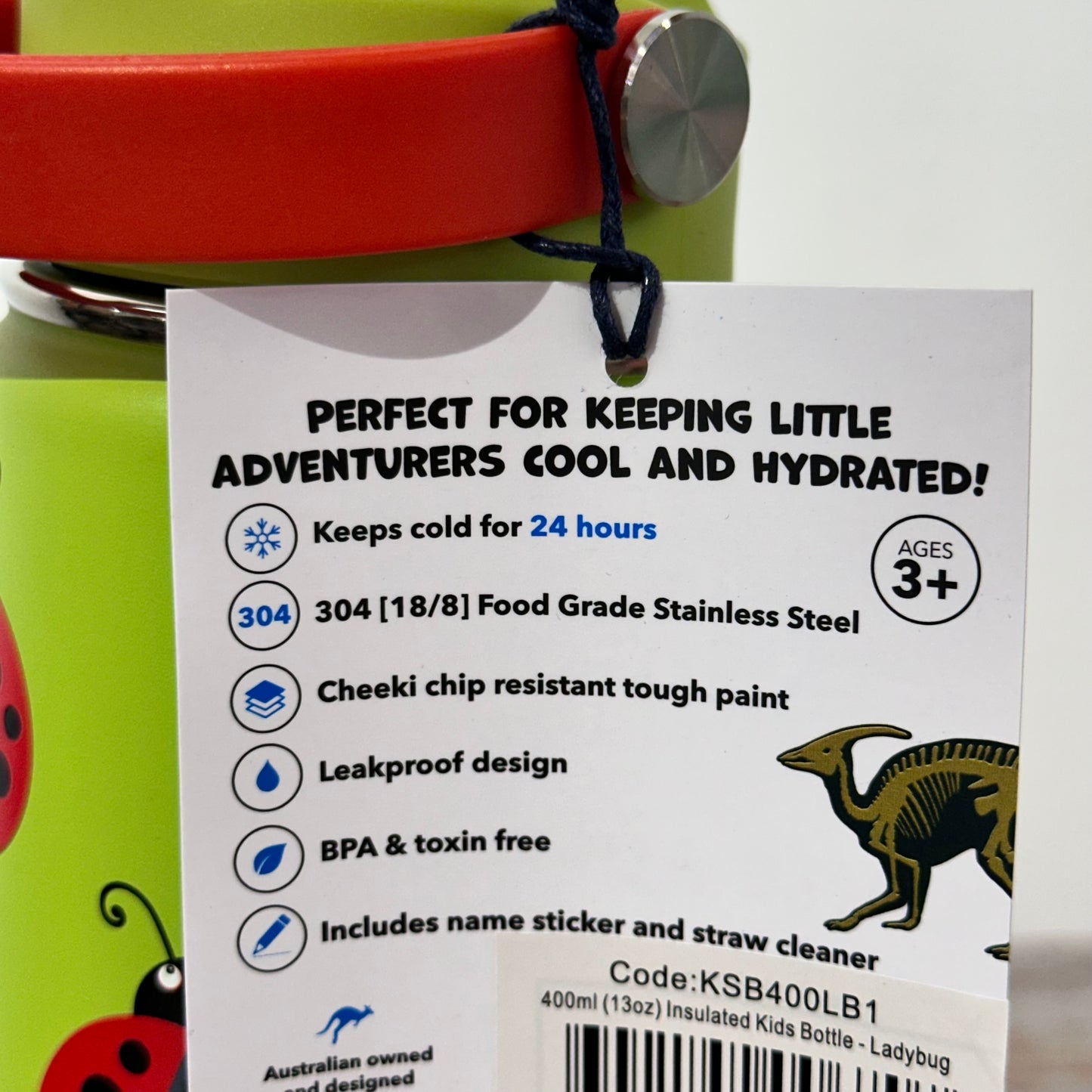 Cheeki Ladybug Water Bottle 400ml