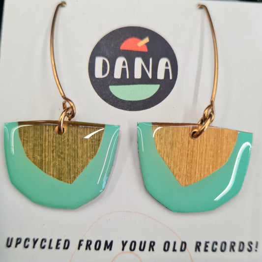 Dana Jewellery Gold & Green small earrings