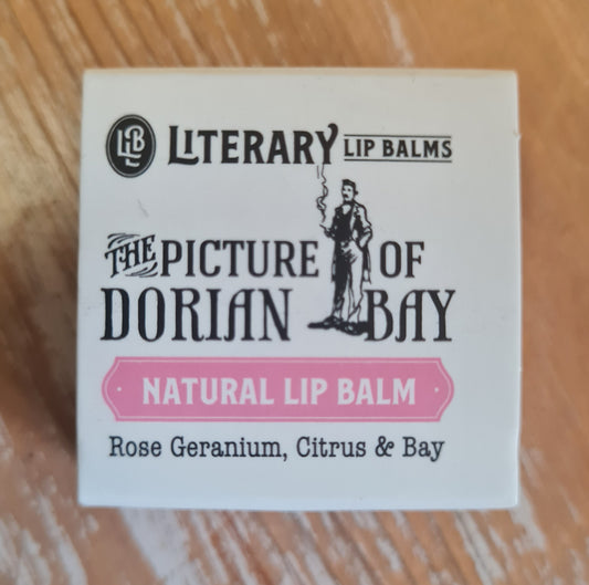 Literary Lip Balm The Picture Of Dorian Bay Rose Geranium, Citrus & Bay