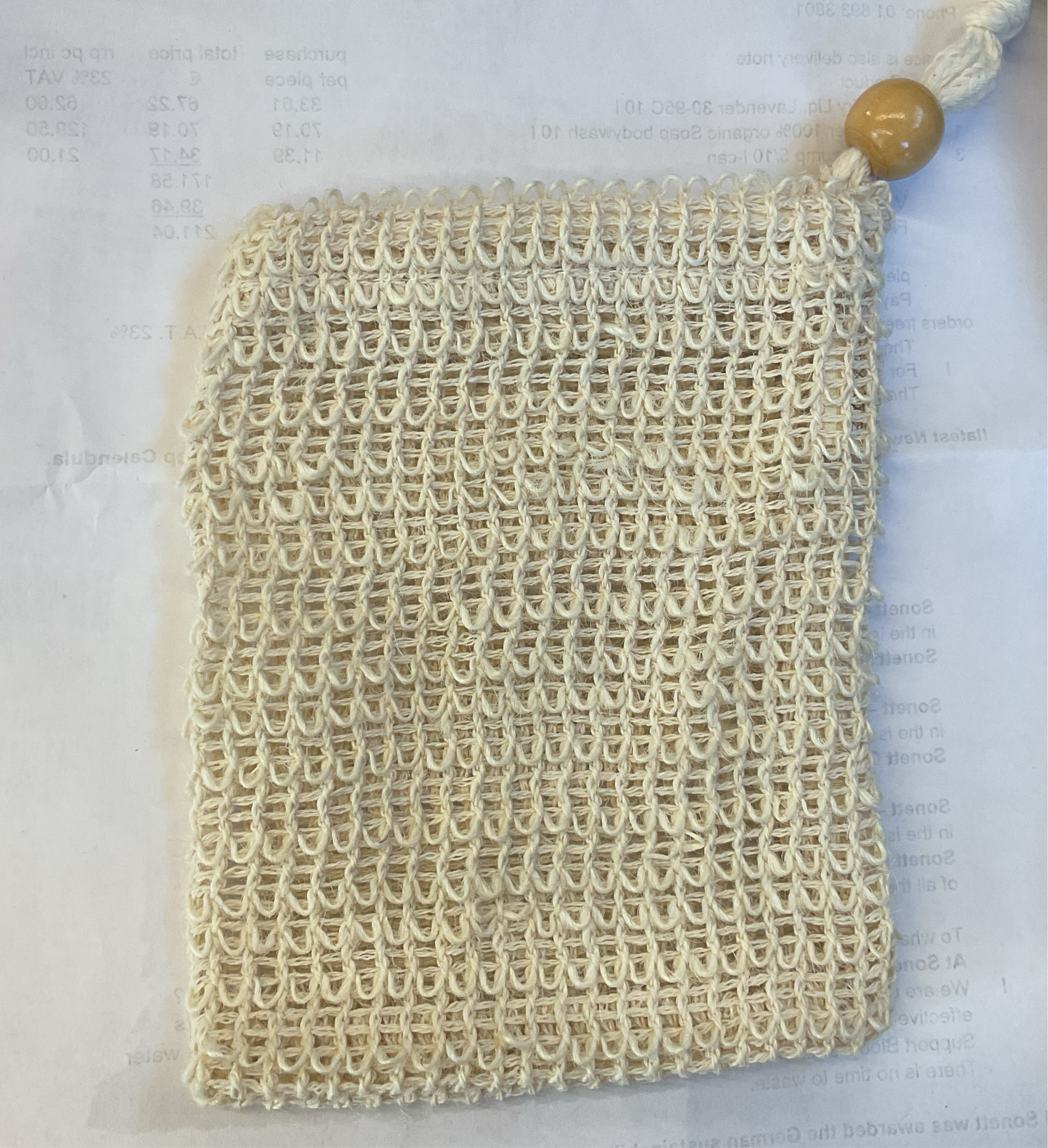 Three Hills Sisal soap Bag