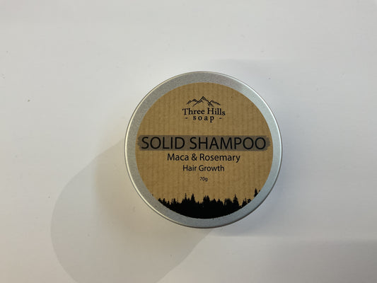 Three Hills Solid Shampoo Maca & Rosemary Hair Growth