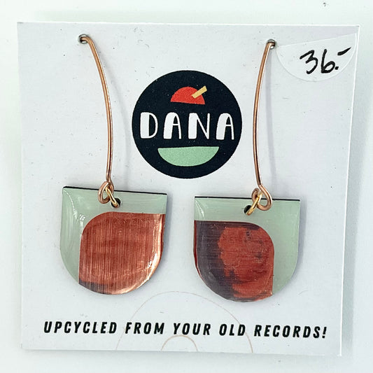 Dana Jewellery Earrings Green & Bronze