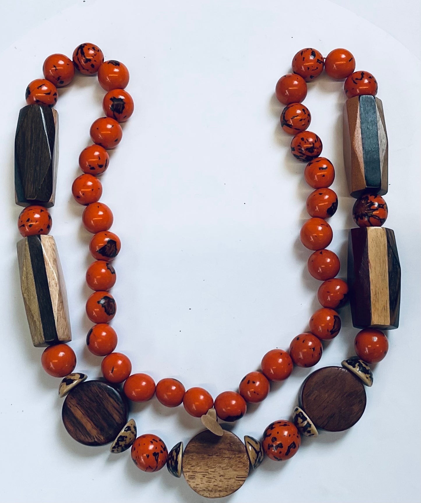 World Design Paxiuba Seed & Wood Necklace