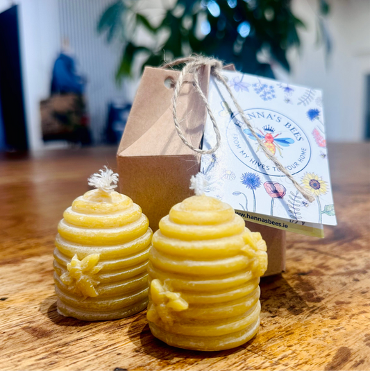 Hanna's Bees Homemade Beeswax Candles- Gift set