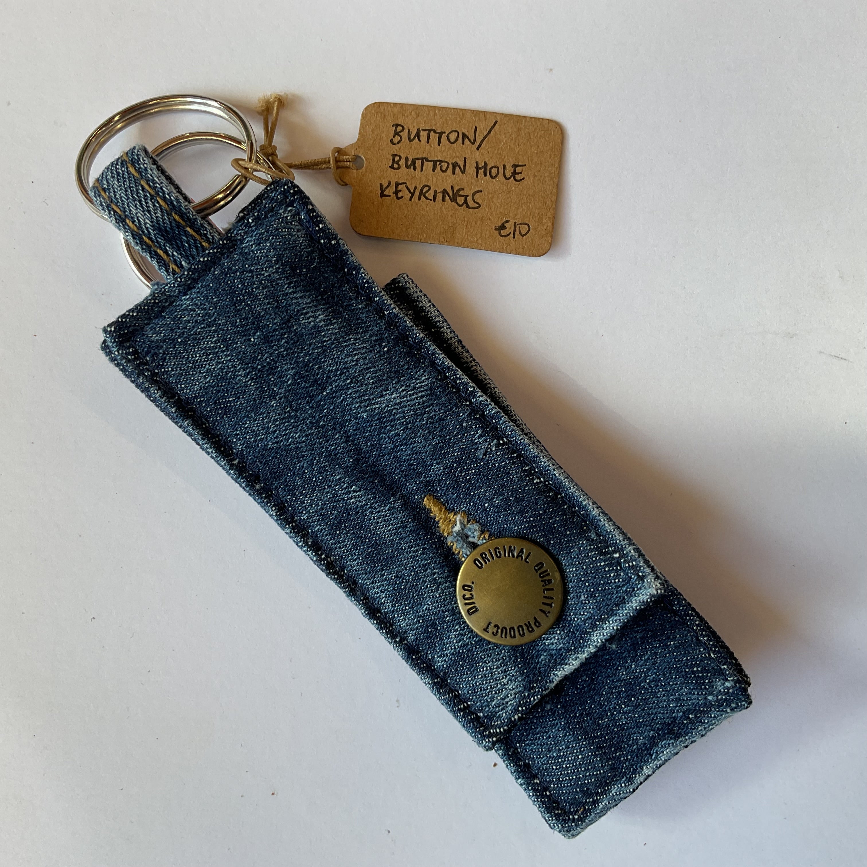 Rediscover Fashion - Blue Denim Keyring - 2 Pack