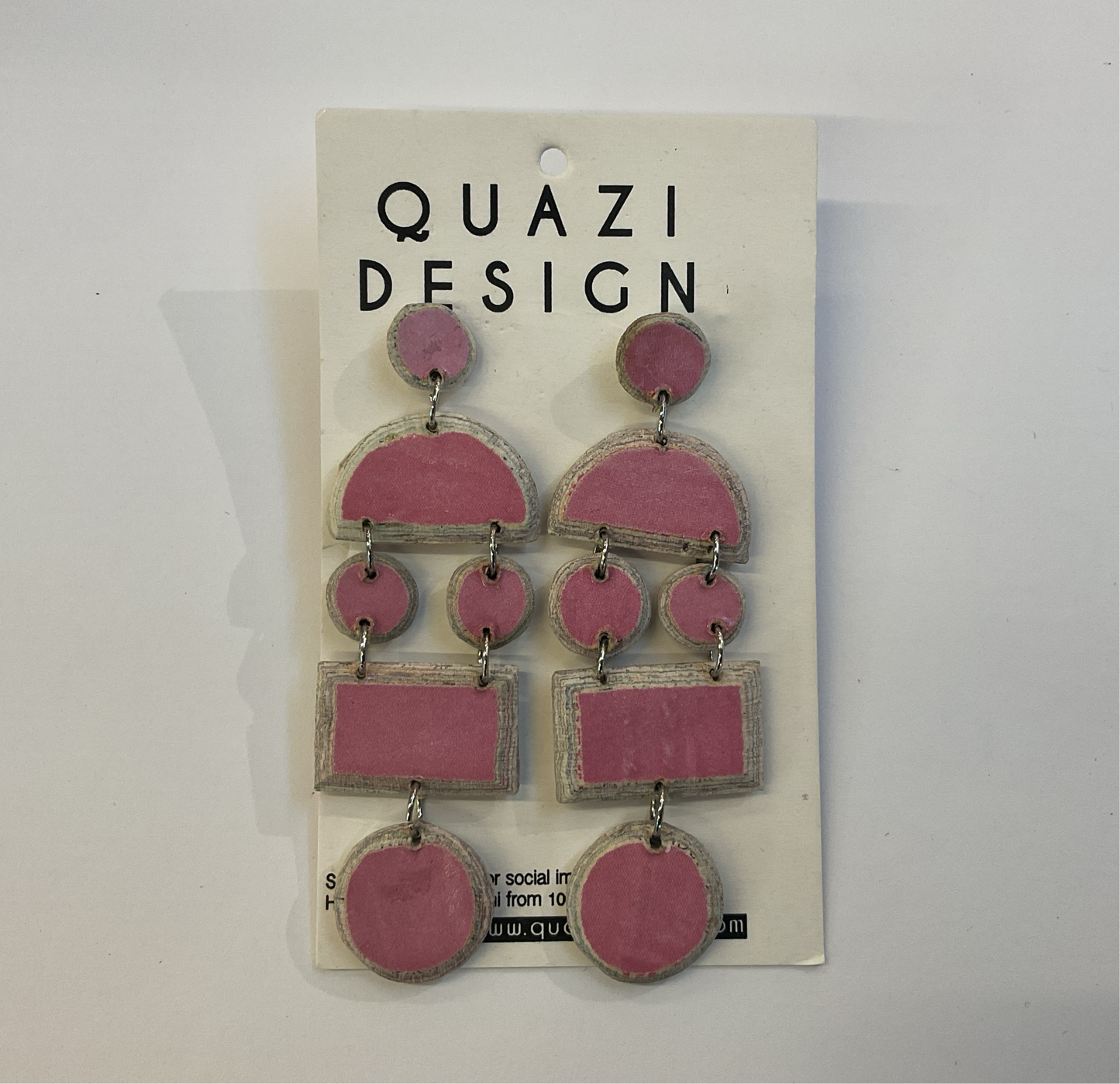 World Design Pink Earrings