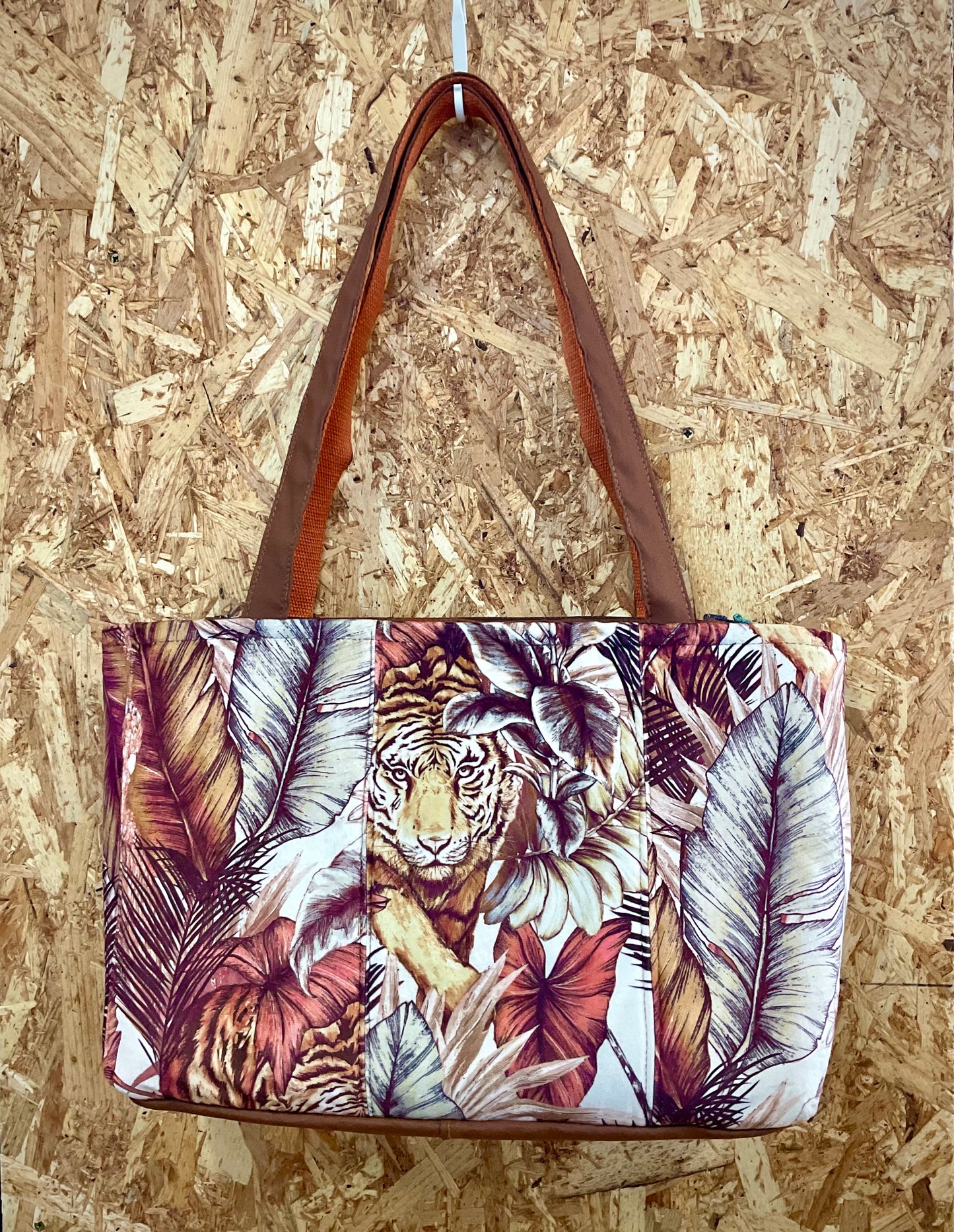 Cycle Up (Roscommon Womens Network) Tote Bag - Brown Tiger Print